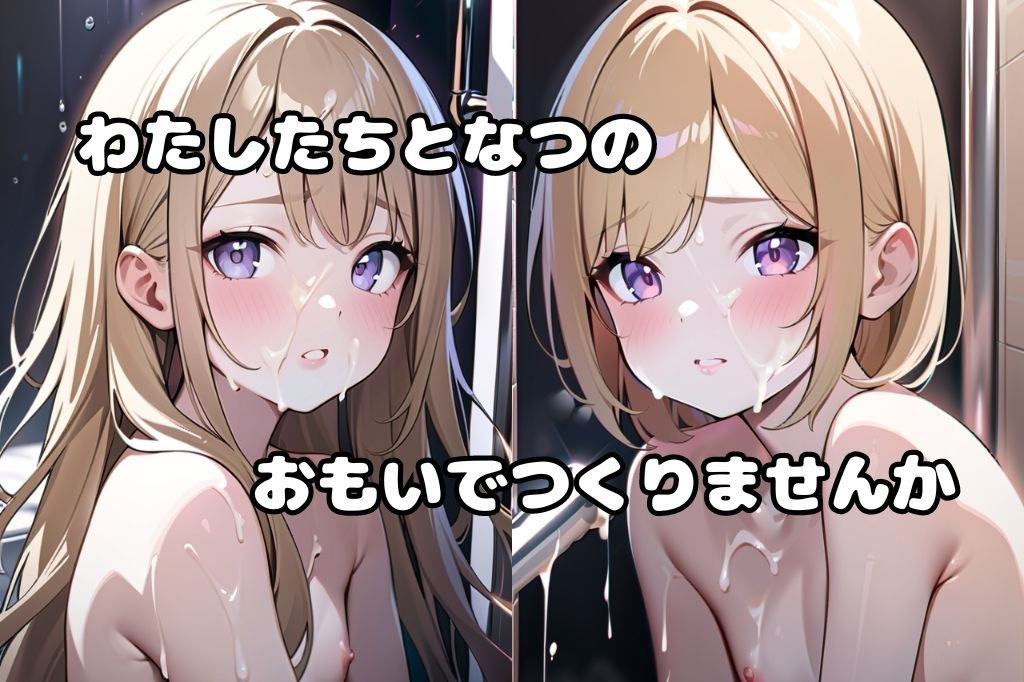 金髪スク水JKにぶっかけ サンプル2ページ目