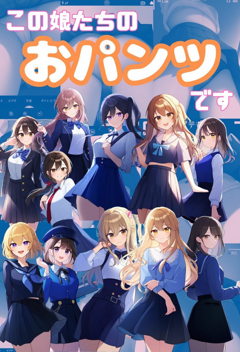 美少女のスカートの中身を撮影 おパンツ盗撮風イラスト集500枚（セクシーランジェリー、綿パンツ、Tバック、ノーパン） サンプル1ページ目