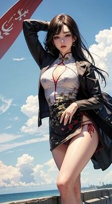 チャイナドレスでパンチラ美人 サンプル6ページ目