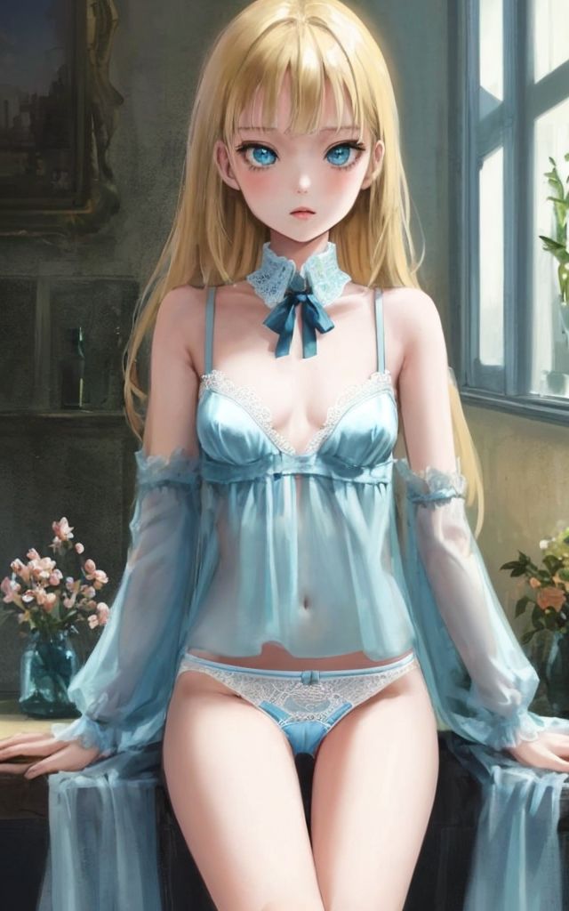 Transparent lingerie and flower サンプル7ページ目