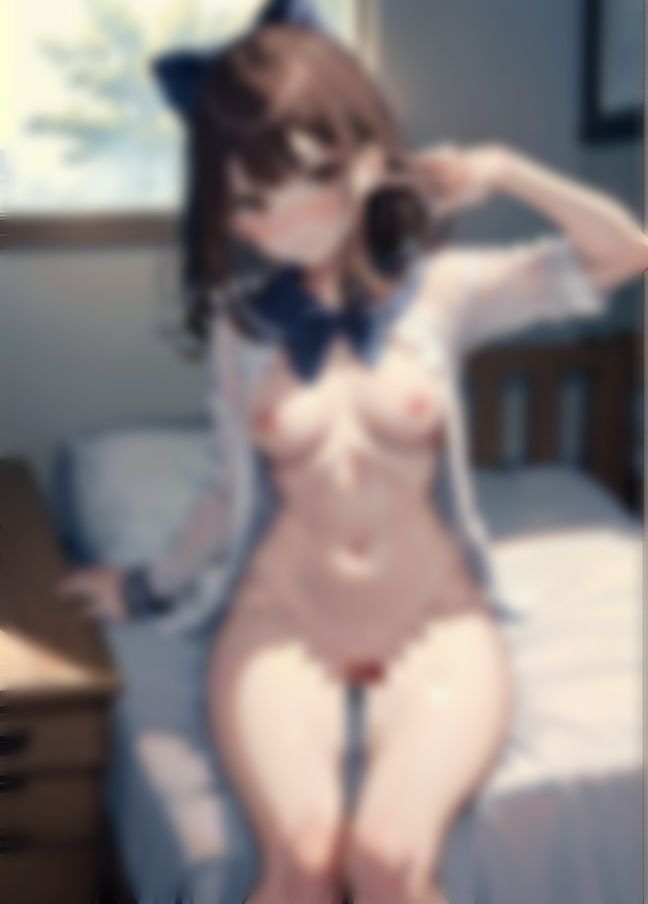 クソビッチな真面目な制服を半裸で着た変態女 サンプル3ページ目
