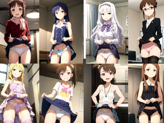 アイドルたちのパンツ サンプル1ページ目