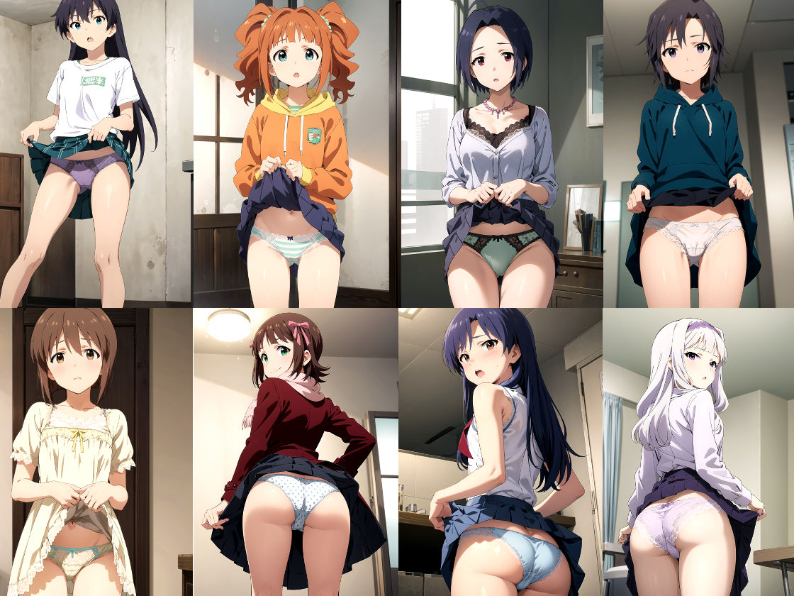 アイドルたちのパンツ サンプル2ページ目