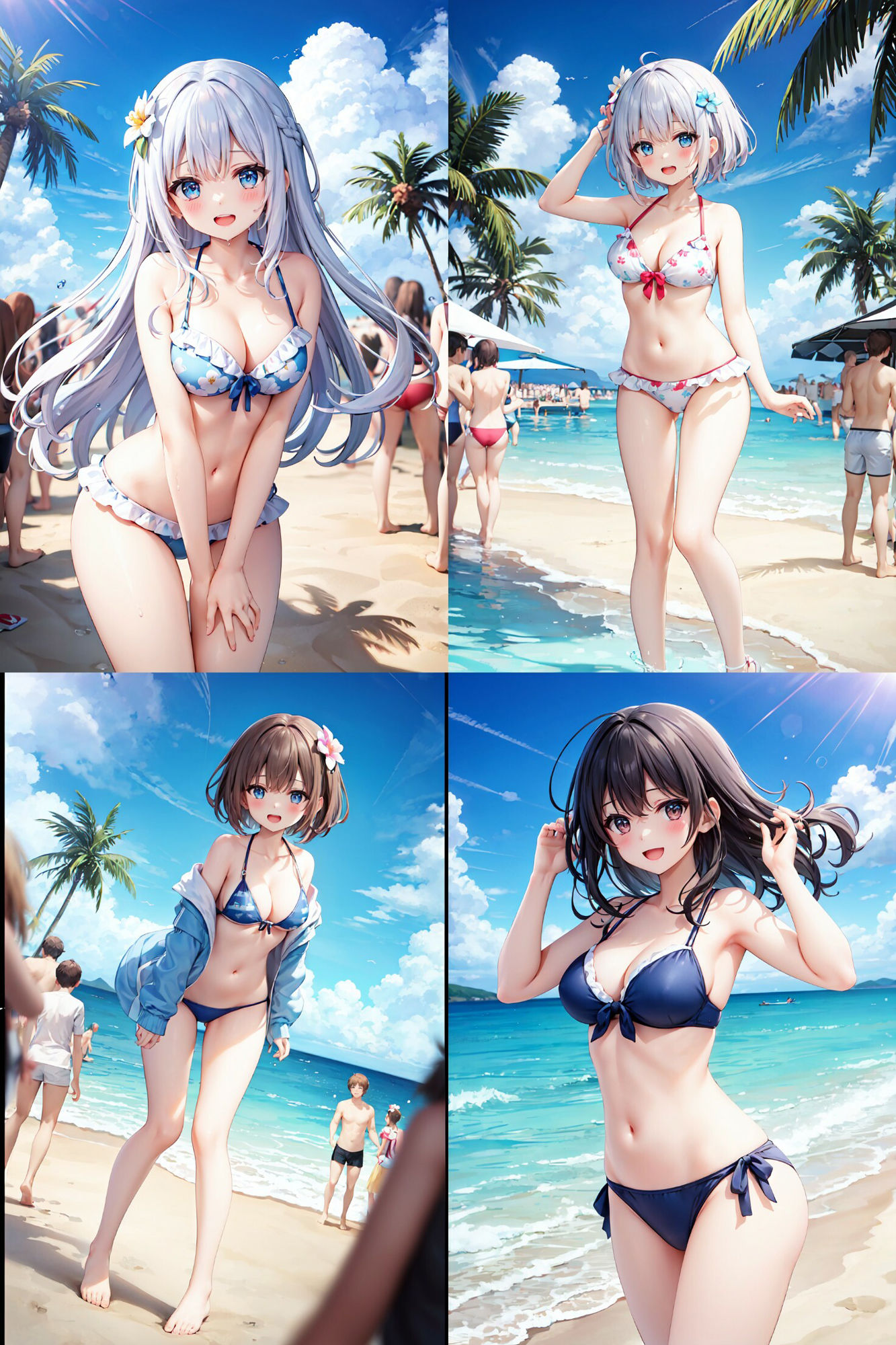 浜辺の誘惑 サンプル2ページ目