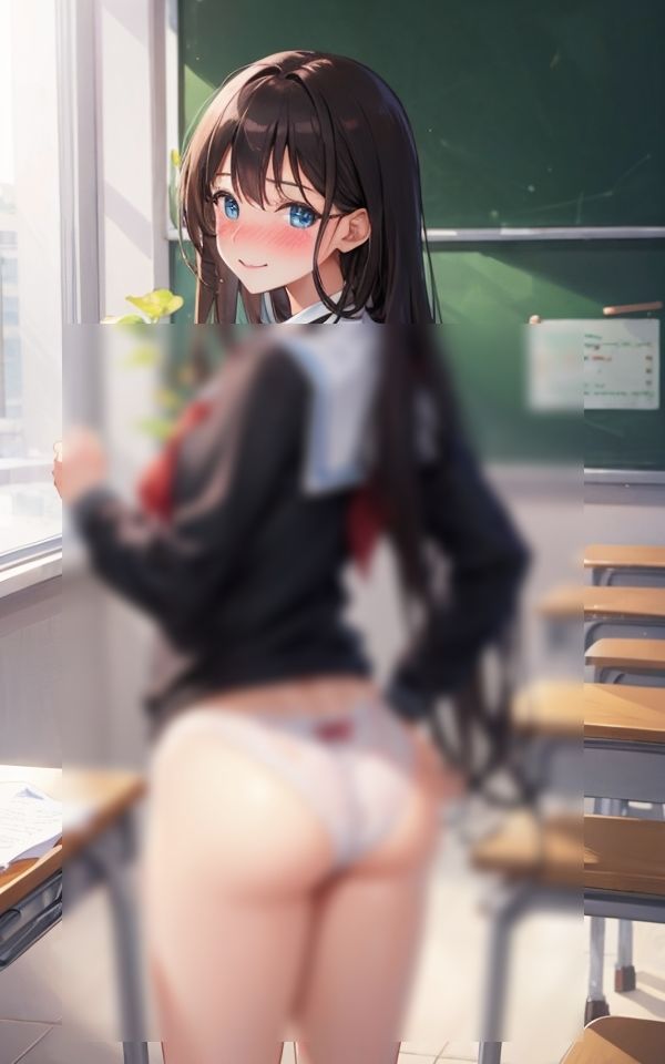 教室で見せるパンチラ女子 サンプル4ページ目