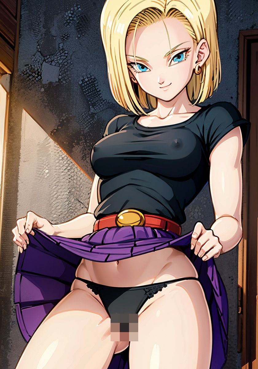 人造人間18号とSEXするイラスト集【ドラゴン〇ール】 サンプル2ページ目