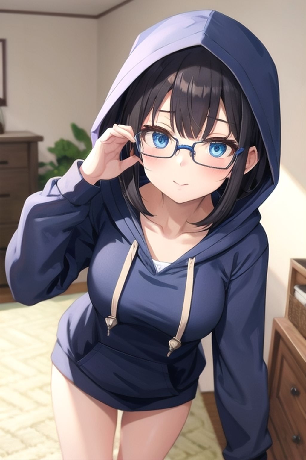 ダンジョンじゃないけど出会いを求めちゃった黒髪ロングな眼鏡っ娘（巨乳）の活動記録 サンプル2ページ目
