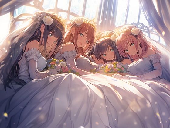 【ドレス美少女28】ウエディングドレス×アイドルグループ