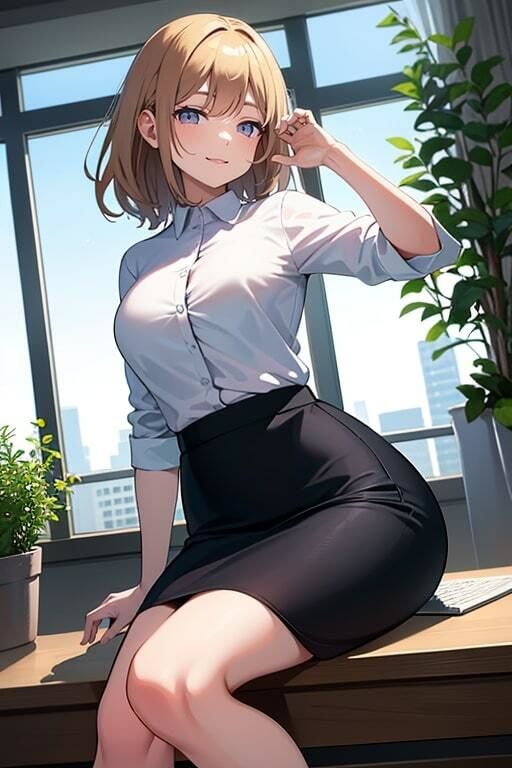 女上司の巨乳を見てたらムチムチのカラダで誘惑された サンプル2ページ目