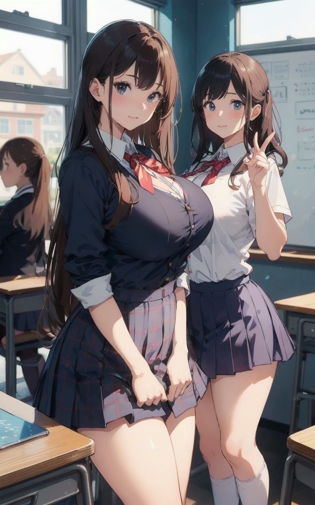 爆乳女学園 サンプル2ページ目