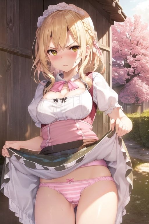 嫌な顔でスカートたくし上げてパンツ見せる娘〜村娘編〜 サンプル10ページ目