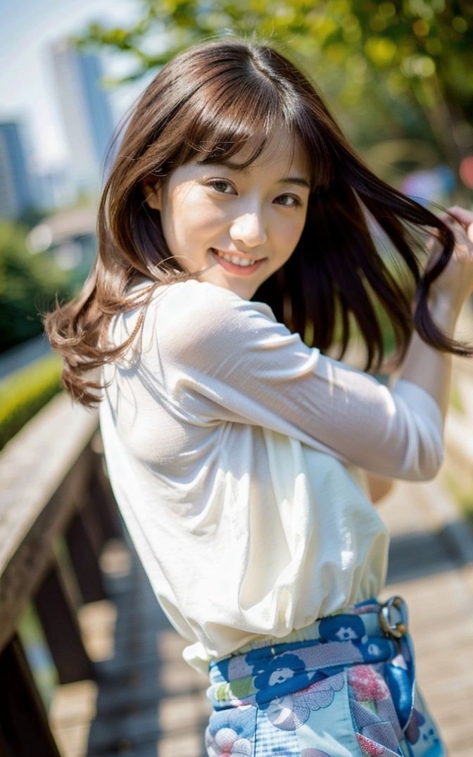 美人彼女と過ごす休日2「今日は開放的な気分」【AI美女グラビア写真集】 サンプル7ページ目
