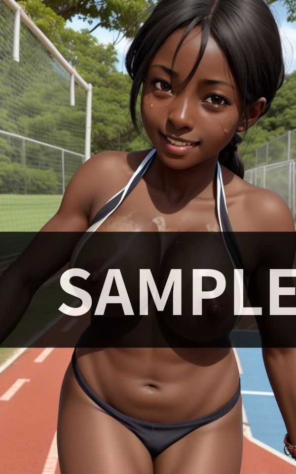 アフリカから多数参加 女だらけの運動会 サンプル3ページ目