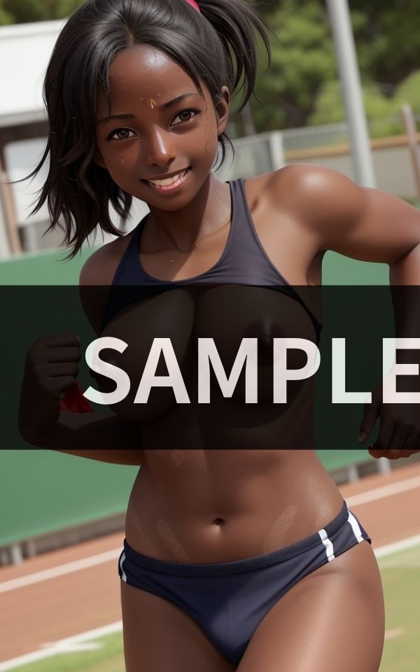 アフリカから多数参加 女だらけの運動会 サンプル4ページ目