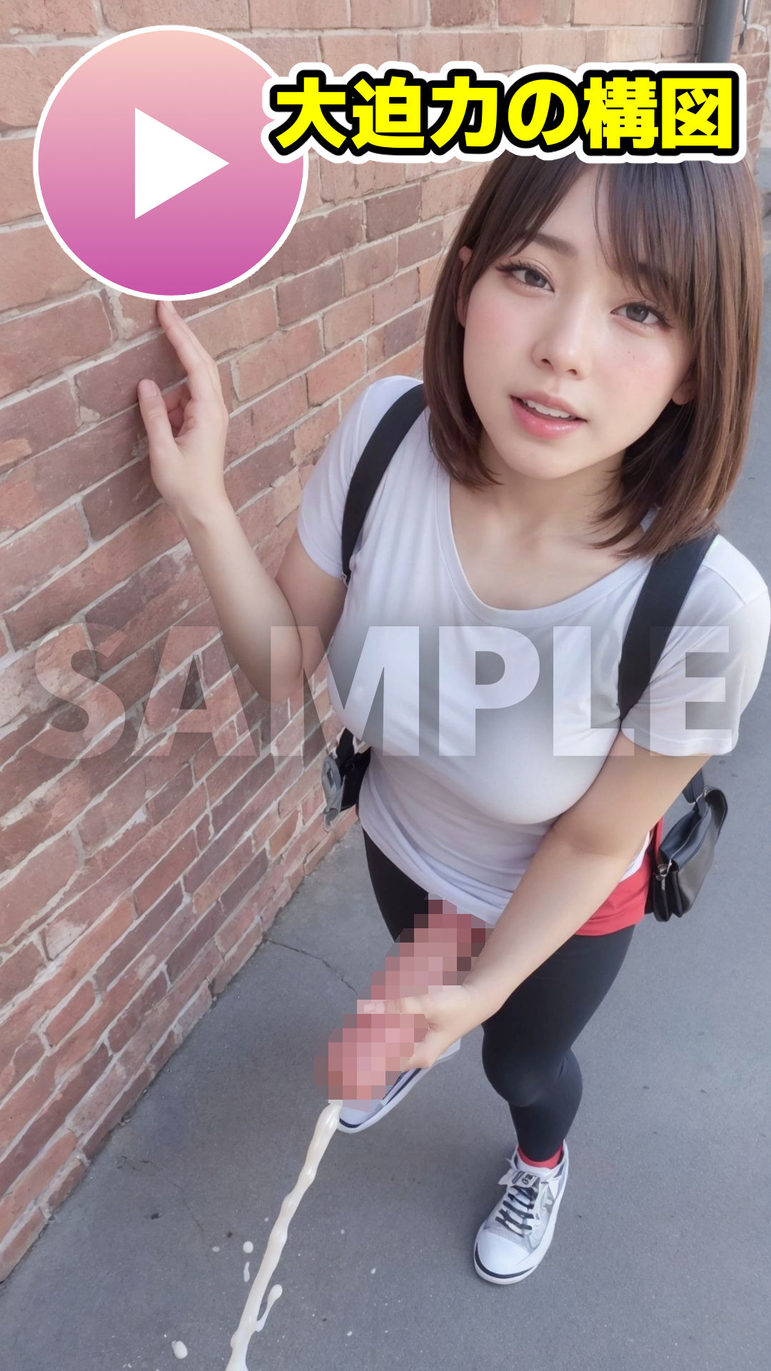 ふたなり変態露出射精100連発【写真集＋イキ顔動画】 サンプル3ページ目