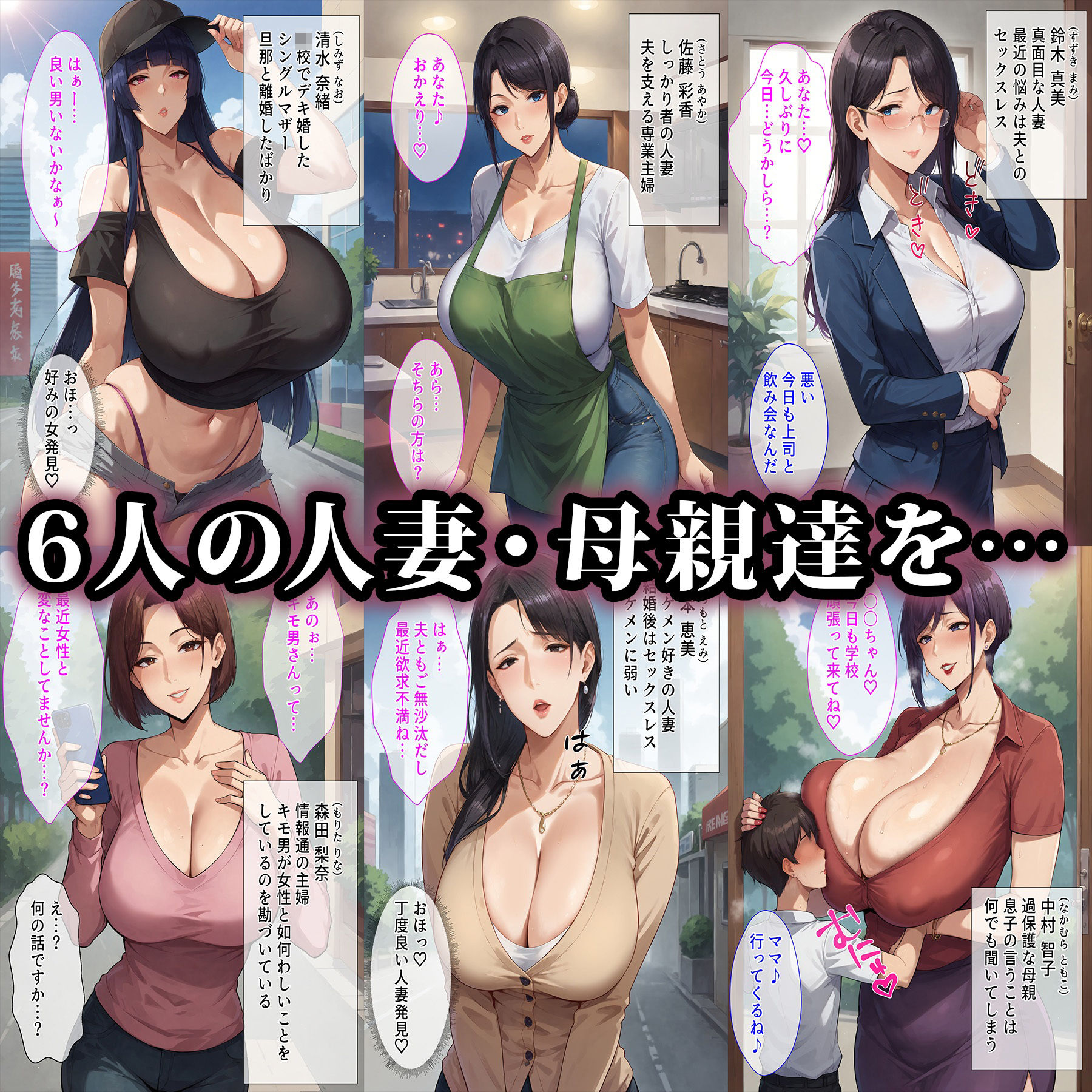 催●おじさんに支配された女達〜人妻・母親編 サンプル1ページ目