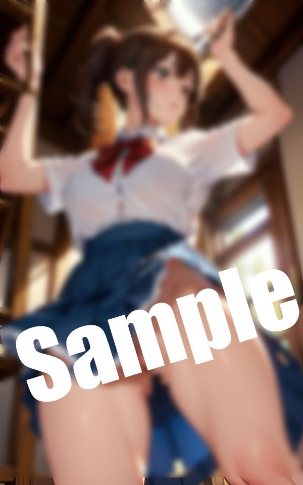 ノーパンを下から覗き見〜童顔の巨乳美女が恥ずかしい姿に… サンプル2ページ目