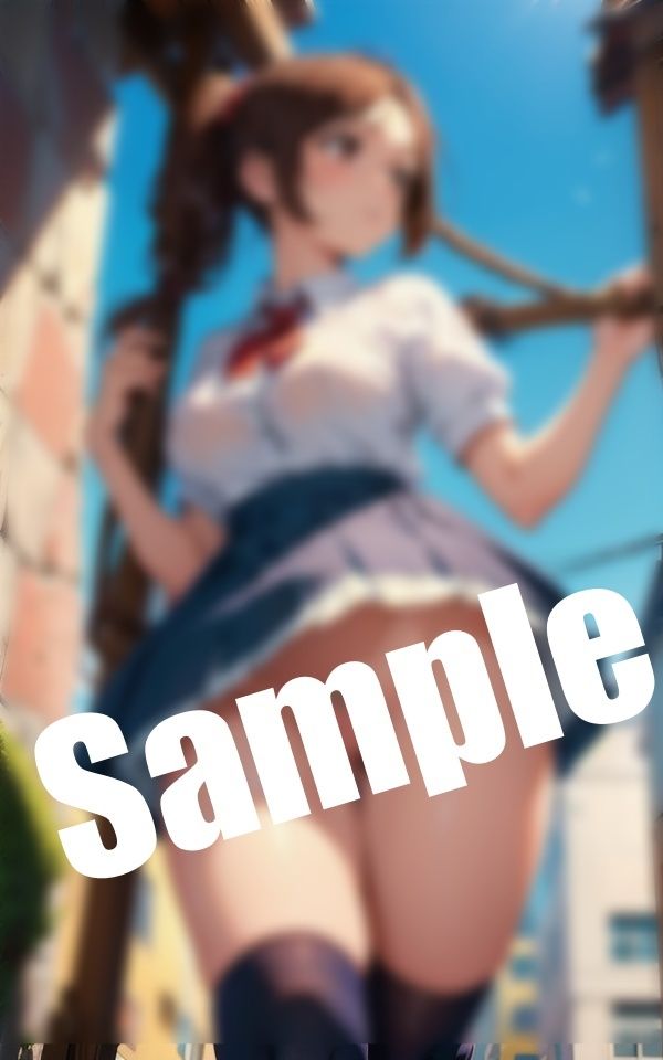 ノーパンを下から覗き見〜童顔の巨乳美女が恥ずかしい姿に… サンプル3ページ目