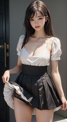 美女たちのスカートめくり サンプル6ページ目