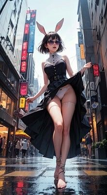 パンチラするバニーガール サンプル7ページ目