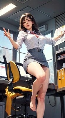 ローアングル会社員パンチラ サンプル6ページ目