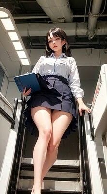 ローアングル会社員パンチラ2 サンプル3ページ目