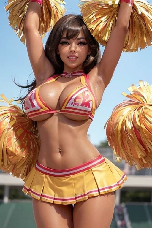 AIグラビア写真集 爆乳チア★ギャル度マシマシ サンプル2ページ目