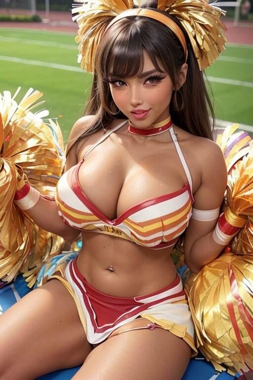 AIグラビア写真集 爆乳チア★ギャル度マシマシ サンプル6ページ目
