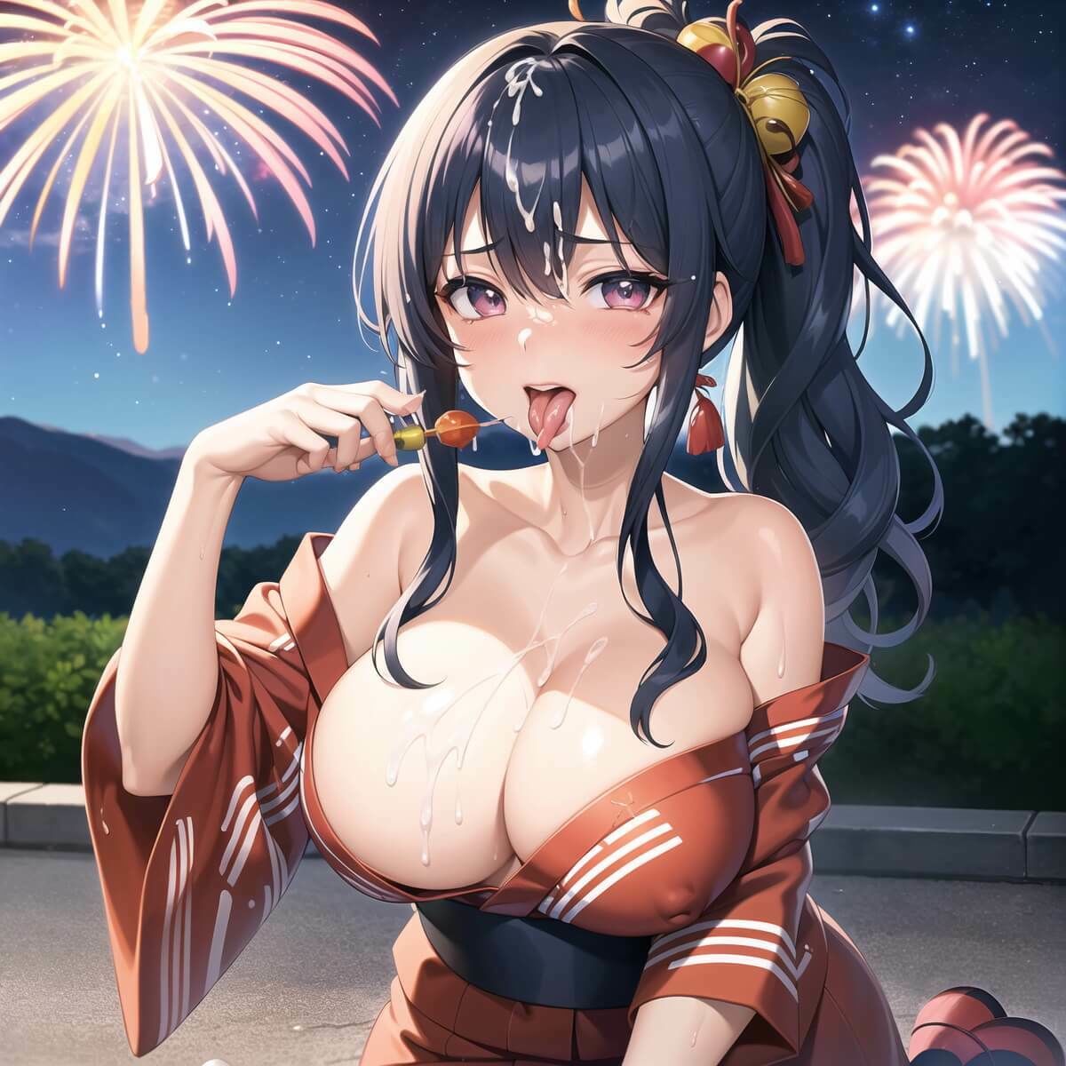 君と最後の夏祭り3【セリフ付き10枚付き！美麗画像400枚収録】 サンプル6ページ目
