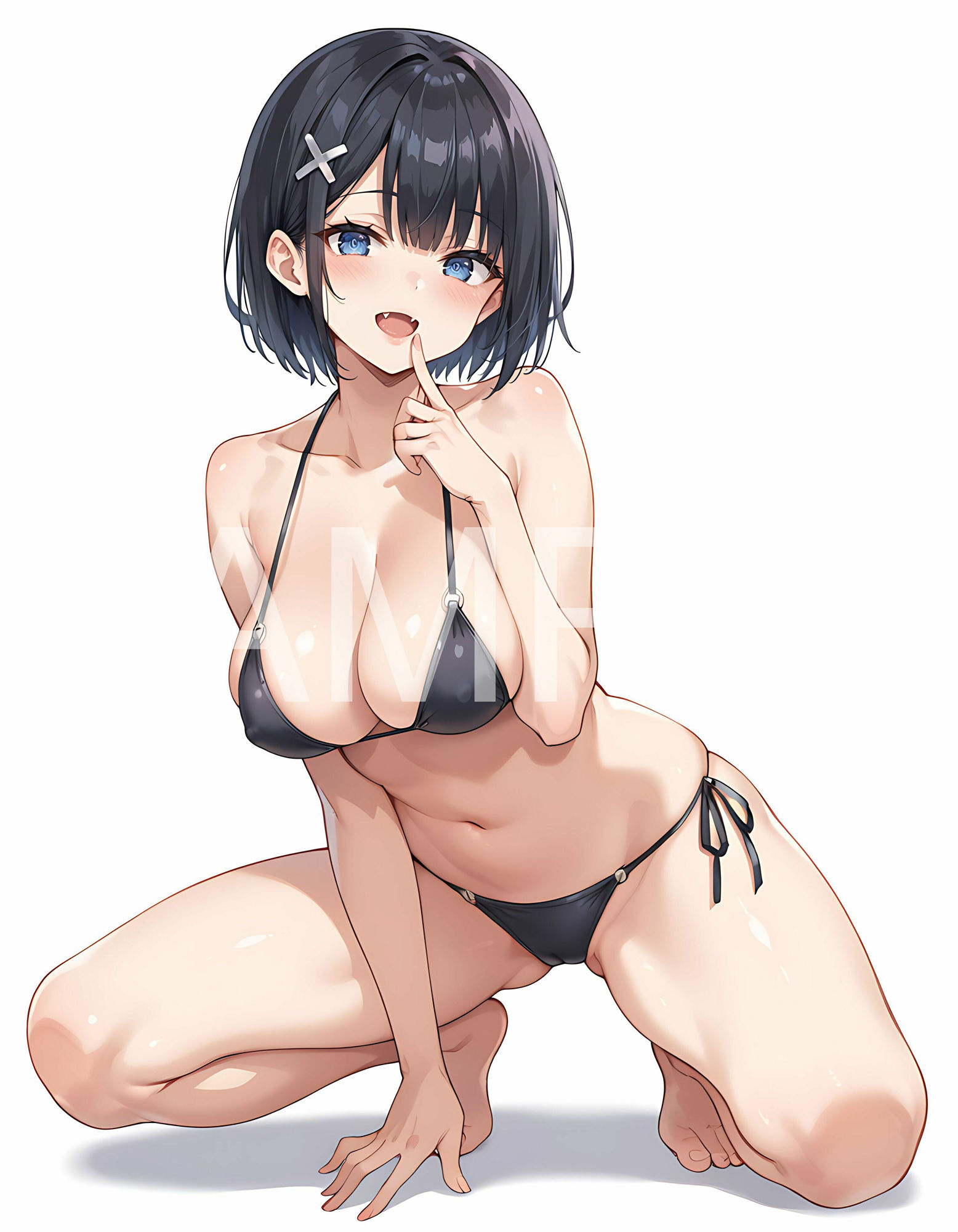 えちえち 美少女×ポーズ集 - 黒髪JK編 - サンプル6ページ目