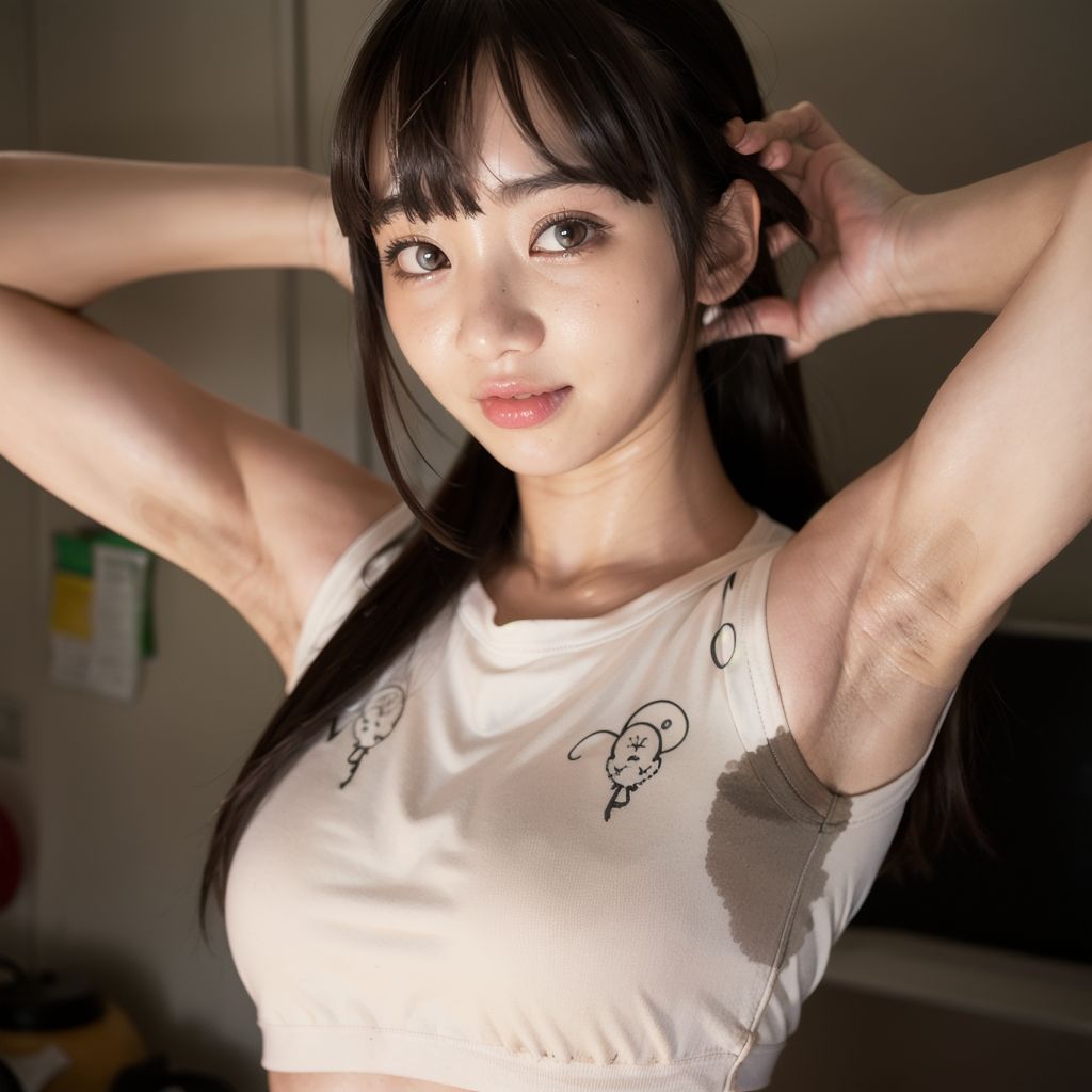 運動後の蒸れた脇 汗染みフェチ専用 CG集 サンプル4ページ目