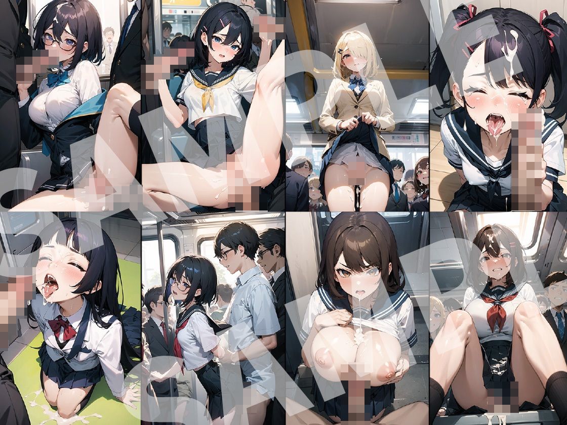 制服輪〇電車 サンプル9ページ目