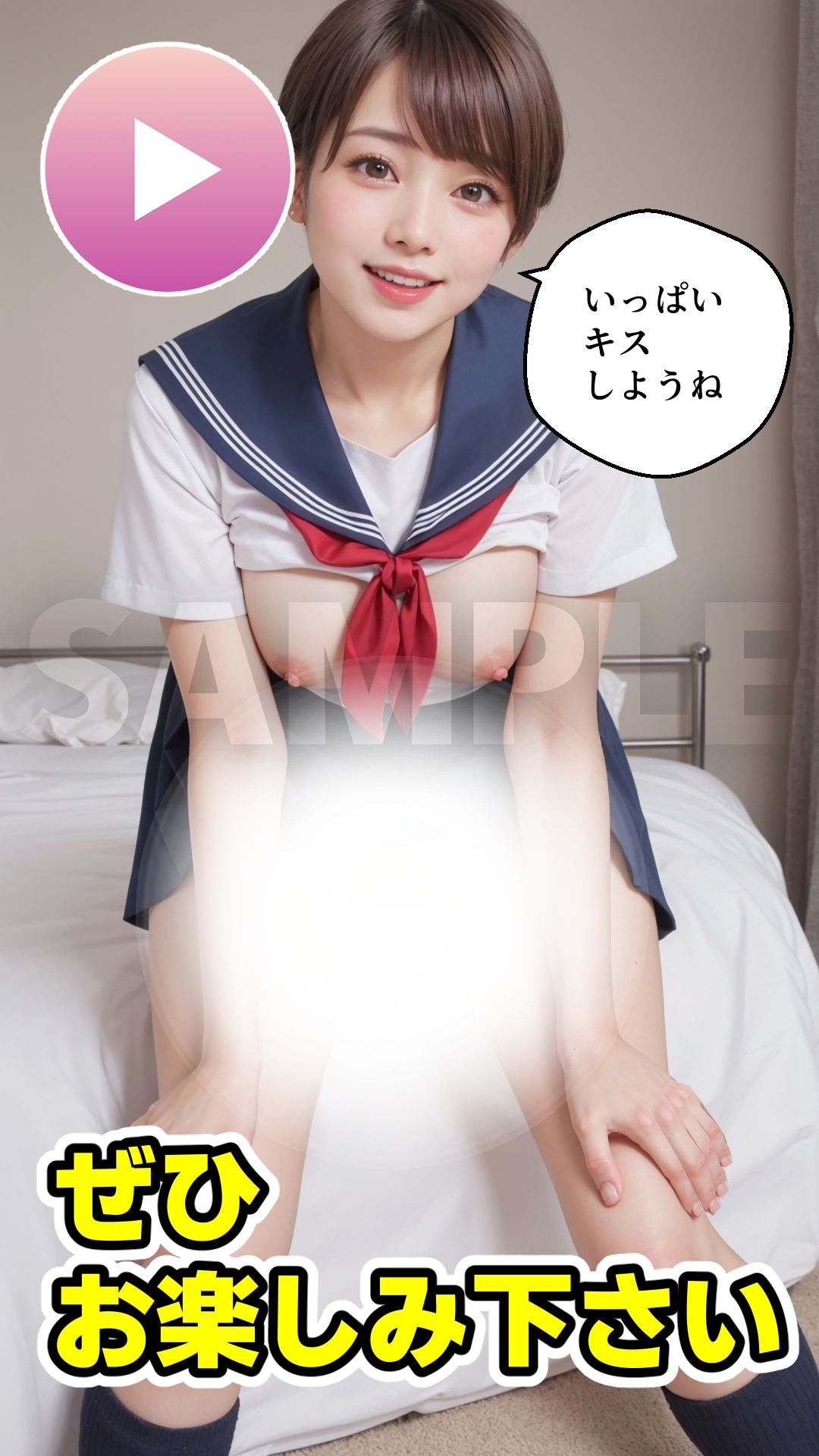 女子校生と合体しながらキス【写真集＋キス顔動画】 サンプル6ページ目