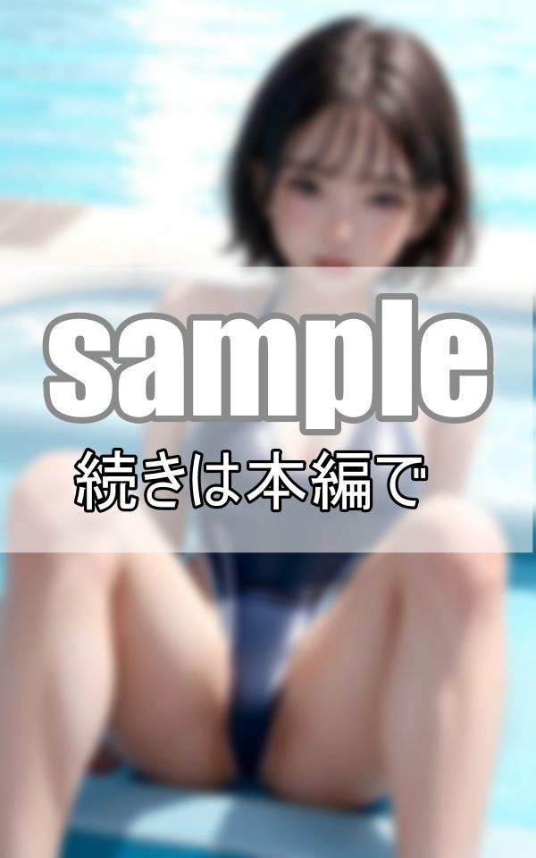 くぱぁぁで丸見え！ 水泳部の先輩の挑発限界スク水 サンプル8ページ目