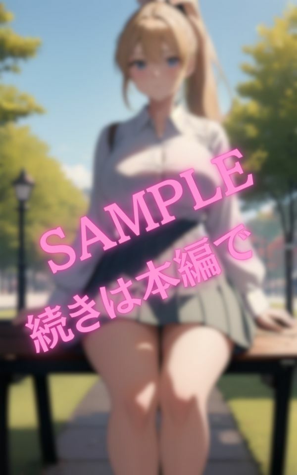 公園を散歩しているとセクシーな爆乳ギャルがベンチに座っていた サンプル5ページ目