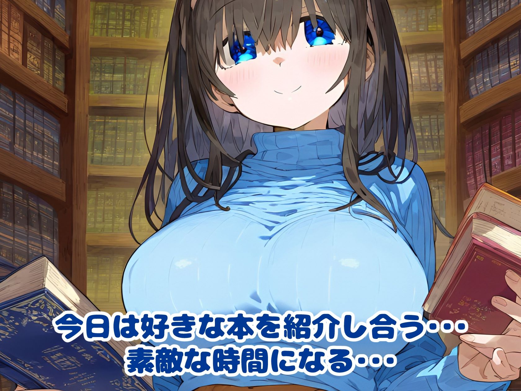 催〇NTR！鷺〇文香編_図書館で楽しく過ごすはずが催〇でめちゃくちゃにされアヘオホする話 サンプル1ページ目