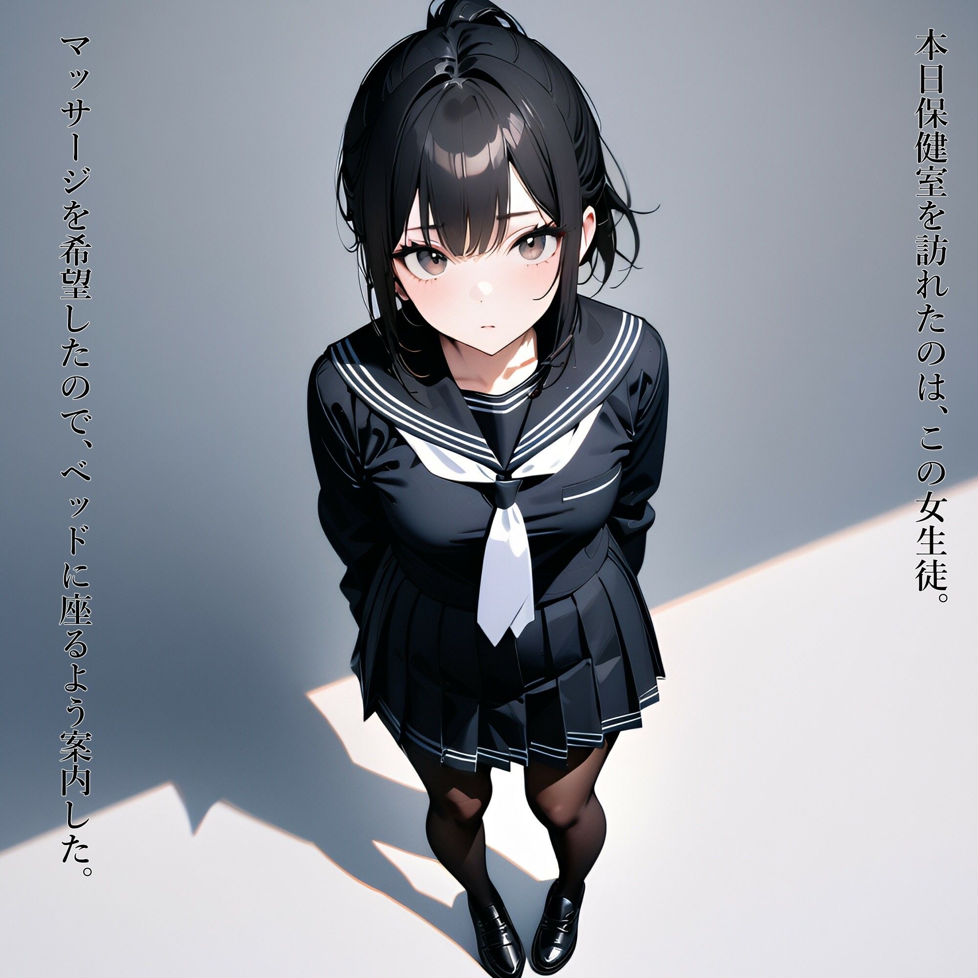 制服少女×マッサージ01 サンプル2ページ目