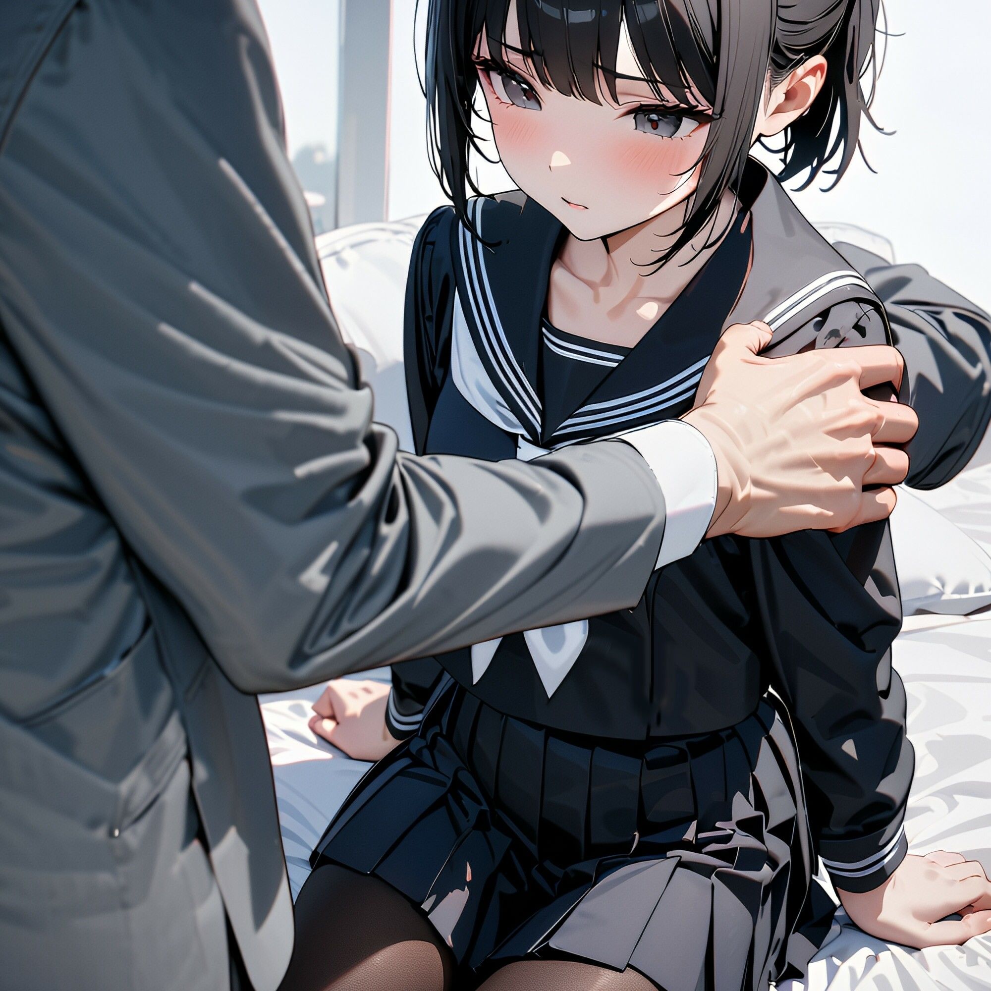 制服少女×マッサージ01 サンプル3ページ目