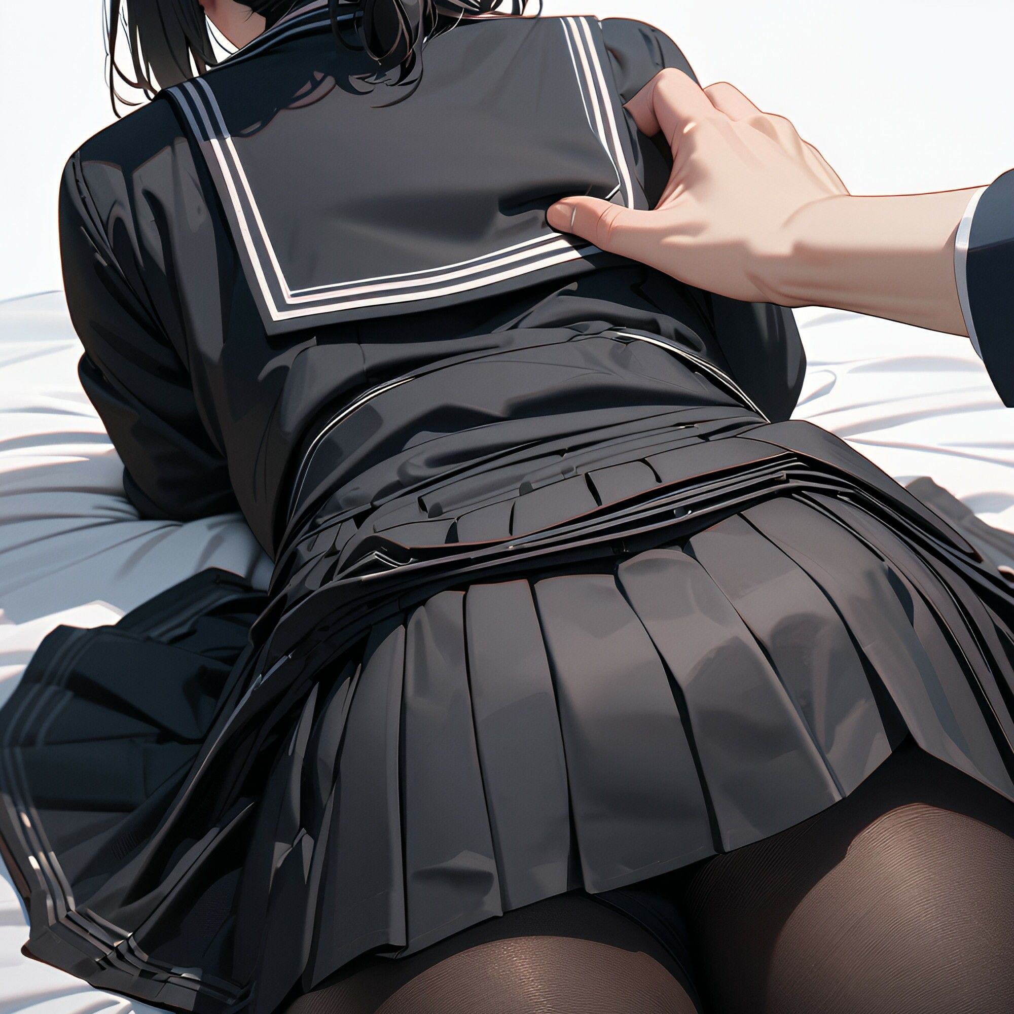 制服少女×マッサージ01 サンプル6ページ目