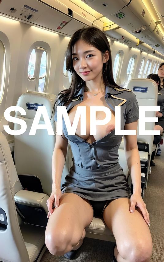機内露出スチュワーデス サンプル4ページ目