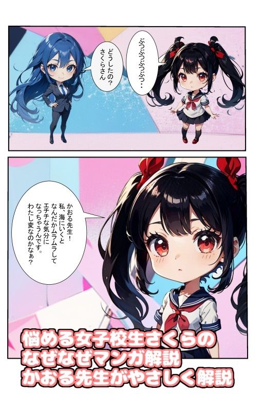 美少女だらけのセーラーえっち海水浴 サンプル2ページ目