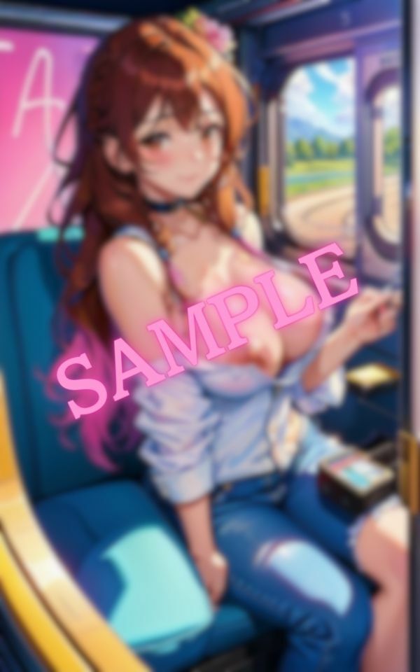 電車で僕の隣に座っているのはGカップの巨乳ギャル サンプル3ページ目