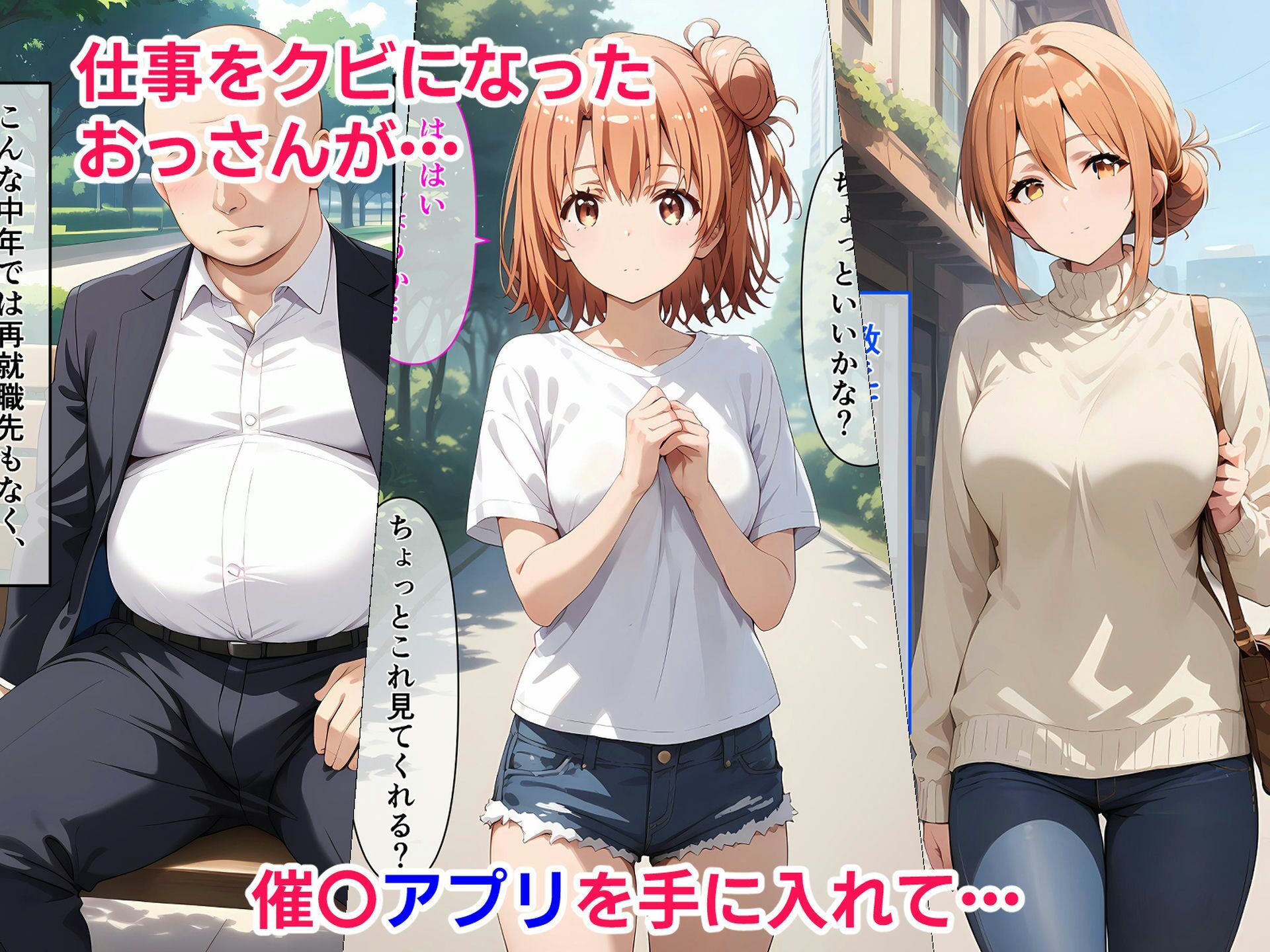 壊された由〇ヶ浜家 催〇おじさんの寝取られ孕ませ生活 サンプル1ページ目