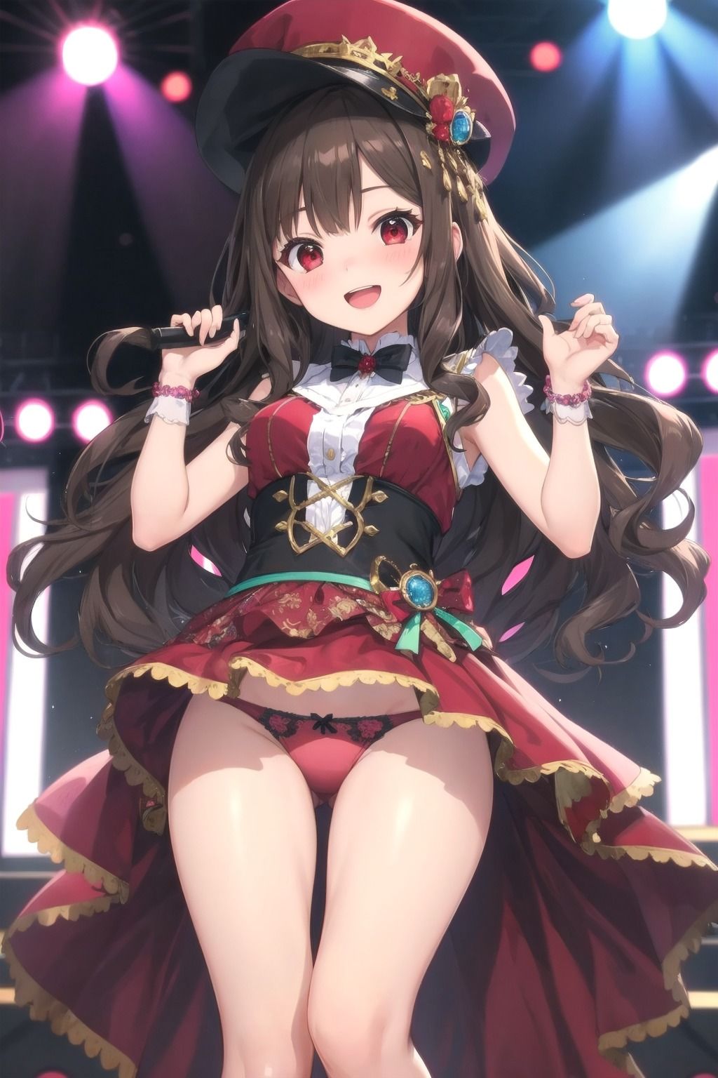 パンチラアイドル！赤衣装編 サンプル1ページ目