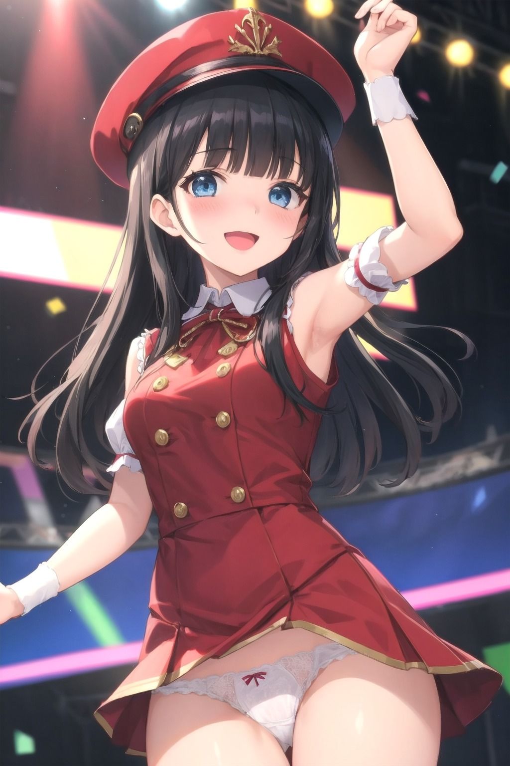 パンチラアイドル！赤衣装編 サンプル3ページ目