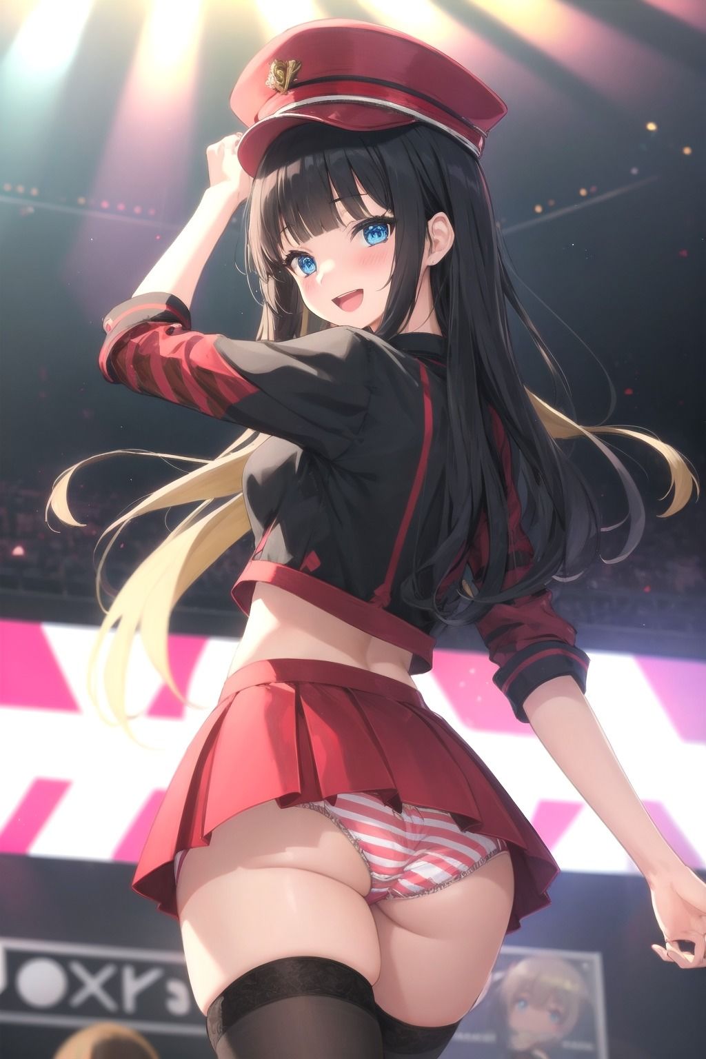 パンチラアイドル！赤衣装編 サンプル4ページ目