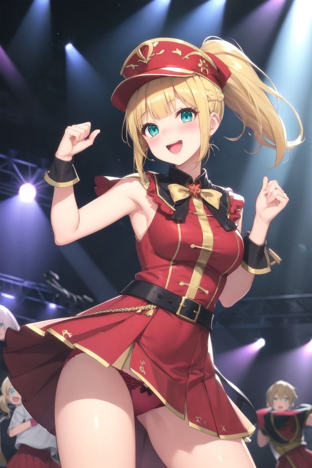 パンチラアイドル！赤衣装編 サンプル5ページ目