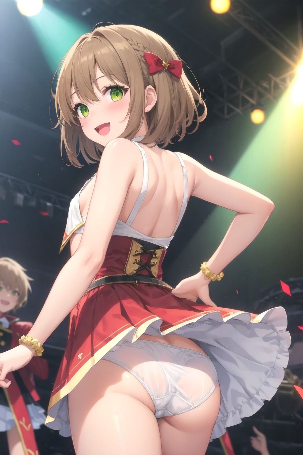 パンチラアイドル！赤衣装編 サンプル8ページ目