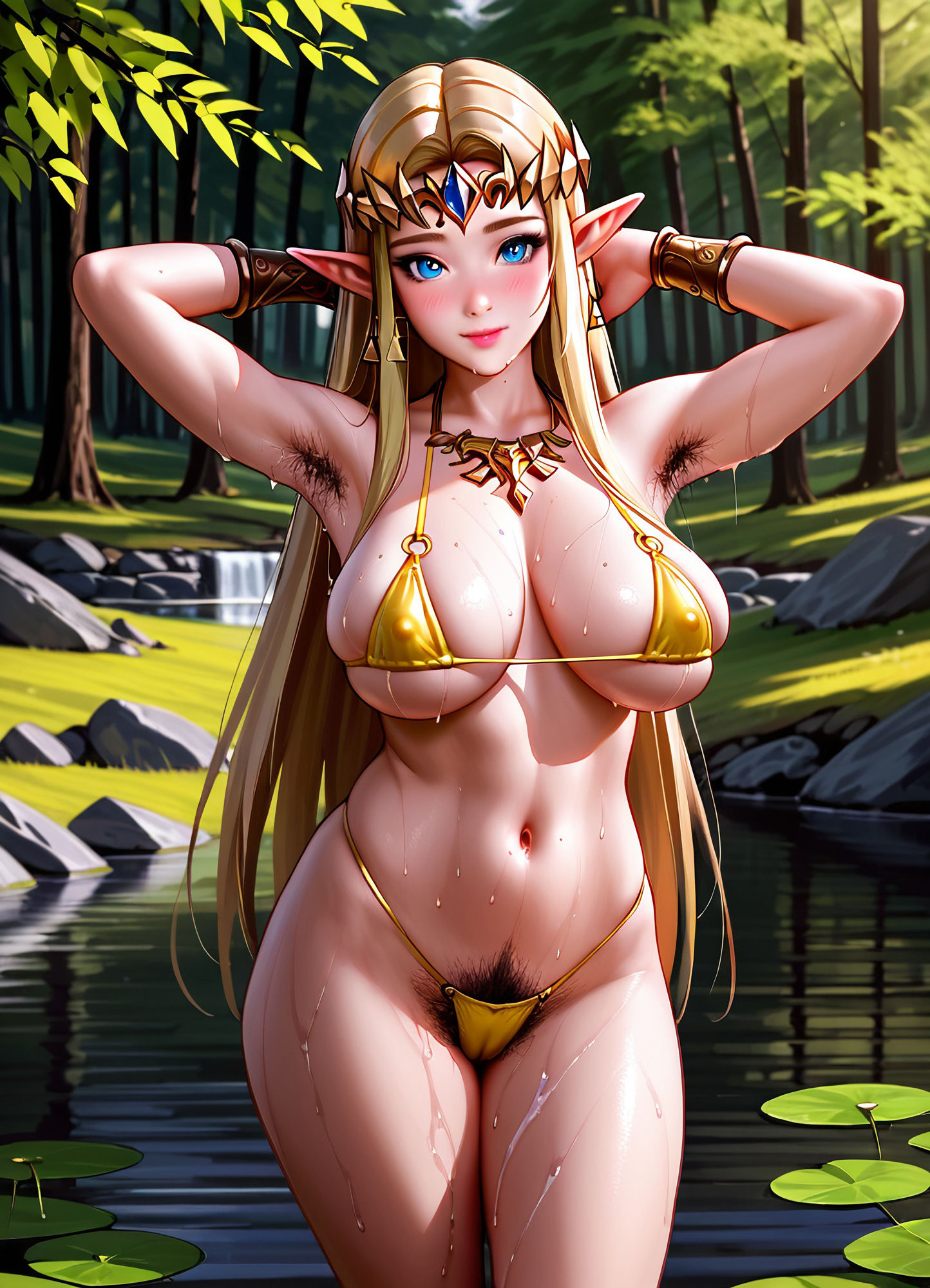 ゼ〇ダ姫セクシーランジェリー＆水着画像集 サンプル1ページ目