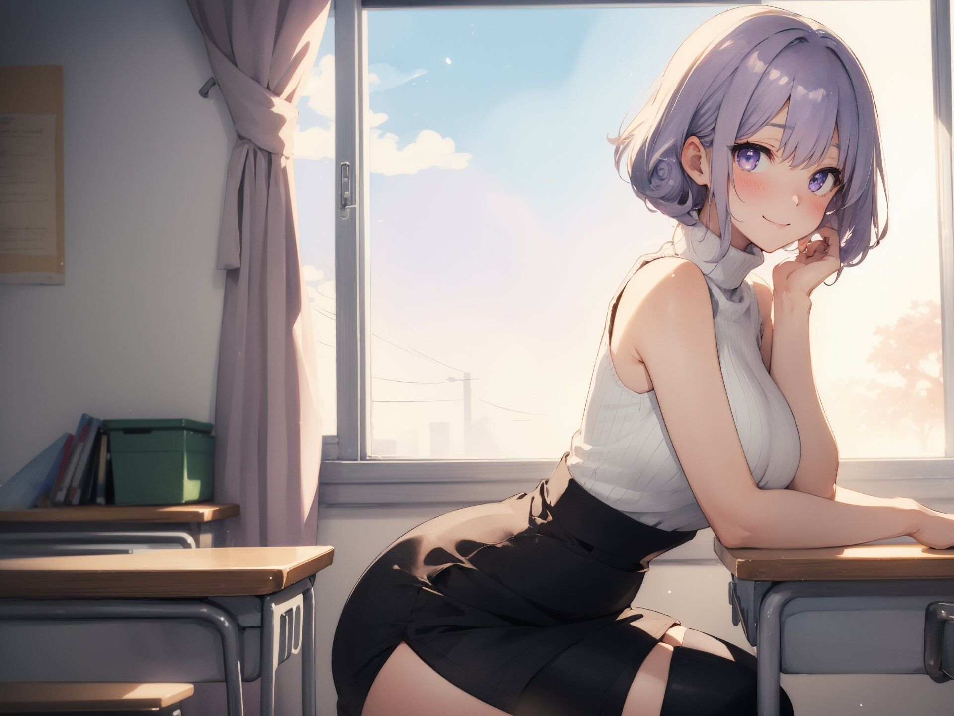 年上の教育実習生のお姉さんが相談にのりながらパンチラしてくる サンプル1ページ目